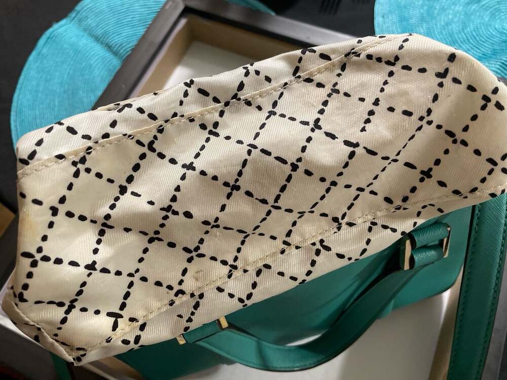 Kate Spade Newbury Lane Saffiano Leather Satchel in Teal - Picture 6 of 11